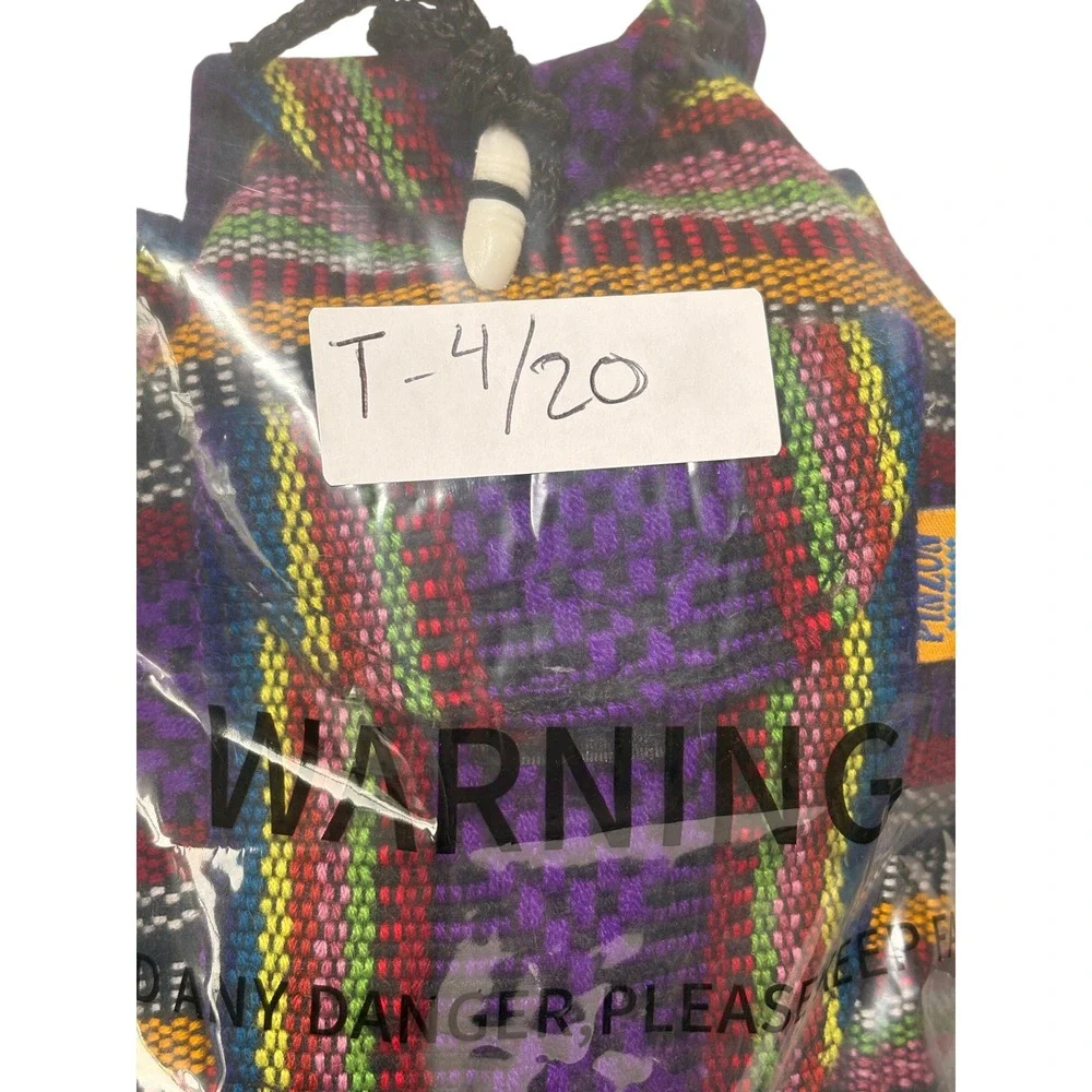 Pinzon Mini Backpack Unisex Small Multicolor Excellent Woven Boho Rucksack